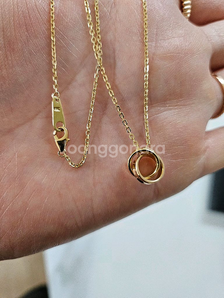 18k 골드 목걸이--2