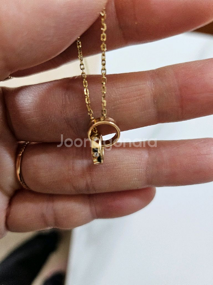 18k 골드 목걸이--1