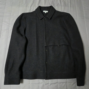 코스 COS 남성 보일드울 자켓 M 다크네이비 / 스냅 카라 워크자켓