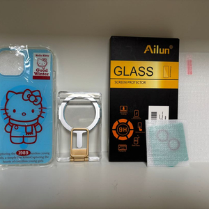 키티 맥세이프 아이폰 15 케이스+맥세이프 카드지갑+Ailun 아이폰 15 [6.1인치]용 액정보호필름