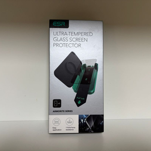 ESR 아이폰15,16용 울트라 터프 풀 커버리지 강화 유리 9H+