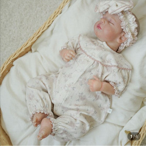 피카부 신생아 바디슈트 헤어밴드 세트 블루밍 투웨이 수트세트 뉴본