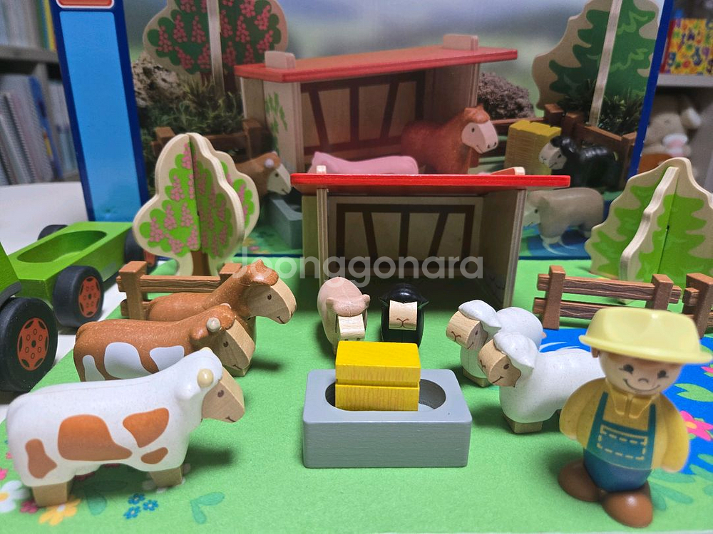 원목 콩알아저씨네 동물농장 장난감--2