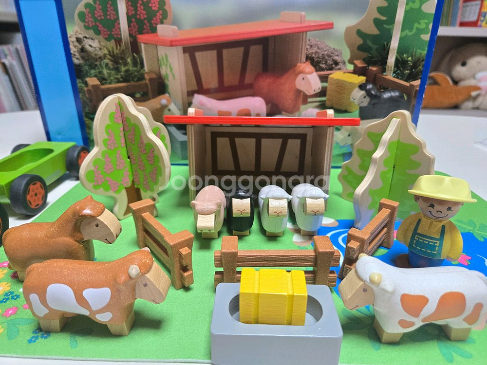 원목 콩알아저씨네 동물농장 장난감--3