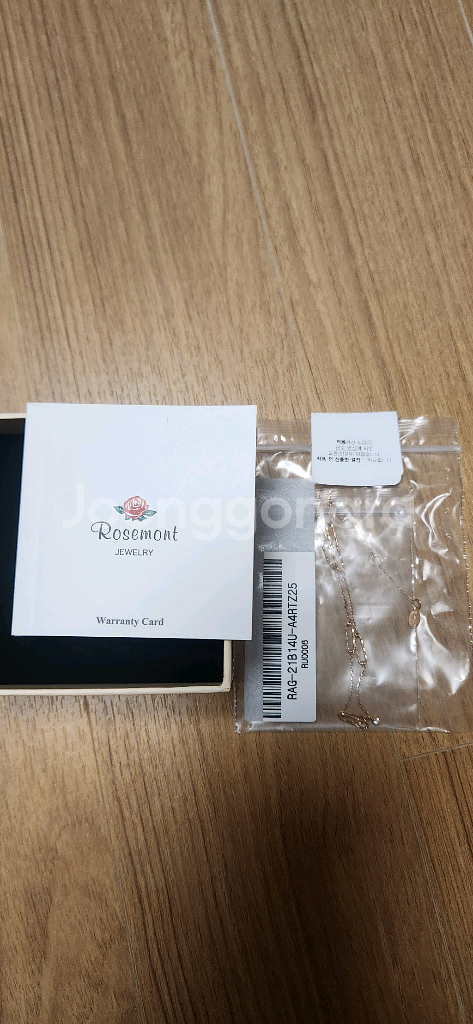 14K 발찌. 로즈몽.선물가능새재품--4