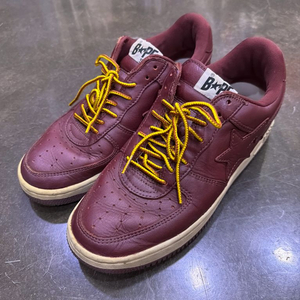 베이프 베이프스타 로우 레드윙 버건디 포스 스니커즈 285