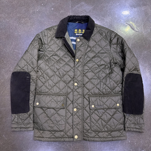 바버 디글 퀼팅 자켓 올리브 그린 M