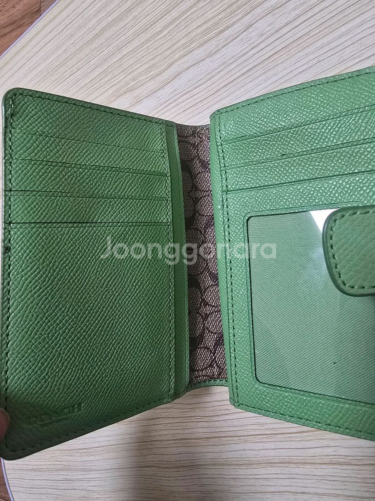 코치 레더 카드지갑--3