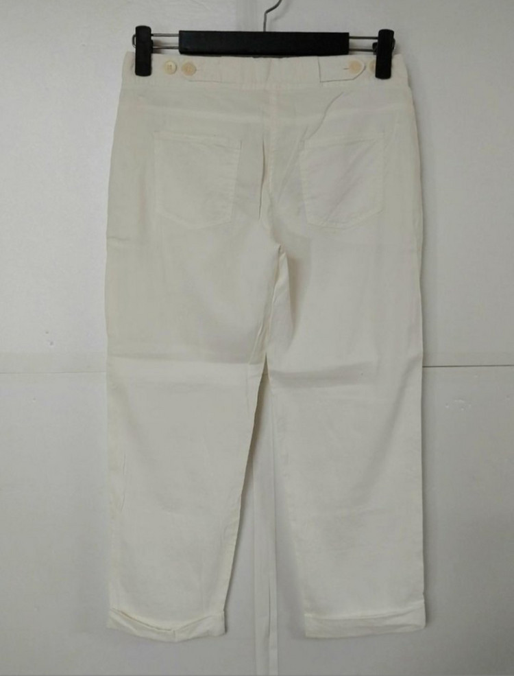 27)띠어리 Theory 백화점판 린넨 명품 크롭팬츠--1