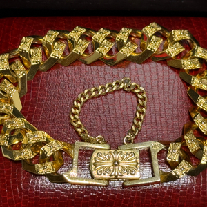 금사자 크롬하츠디자인금팔찌15mm