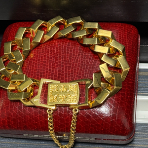 금사자 팔각체인금팔찌18mm