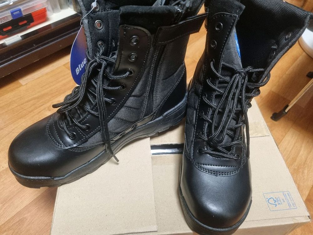 남성워커부츠 전투화 전술화 안전화 캠핑화등등 다기능화(255-260mm)새상품--1