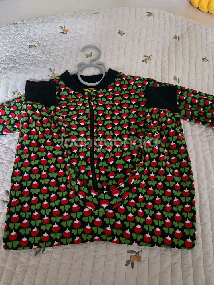 던스 블랙 미니 순무 집업수트 74--1