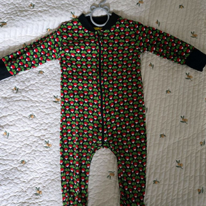 던스 블랙 미니 순무 집업수트 74