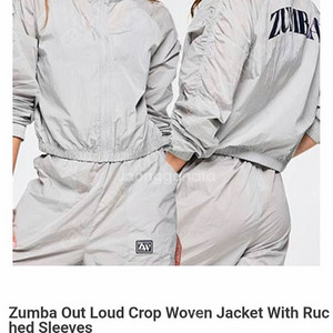 줌바 아웃 루드 크롭 우븐 자켓