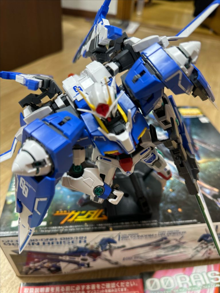 MG 더블오 잔라이저 가조립(데칼작업완료) 팝니다--1