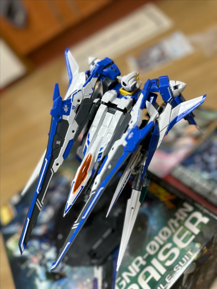 MG 더블오 잔라이저 가조립(데칼작업완료) 팝니다--4