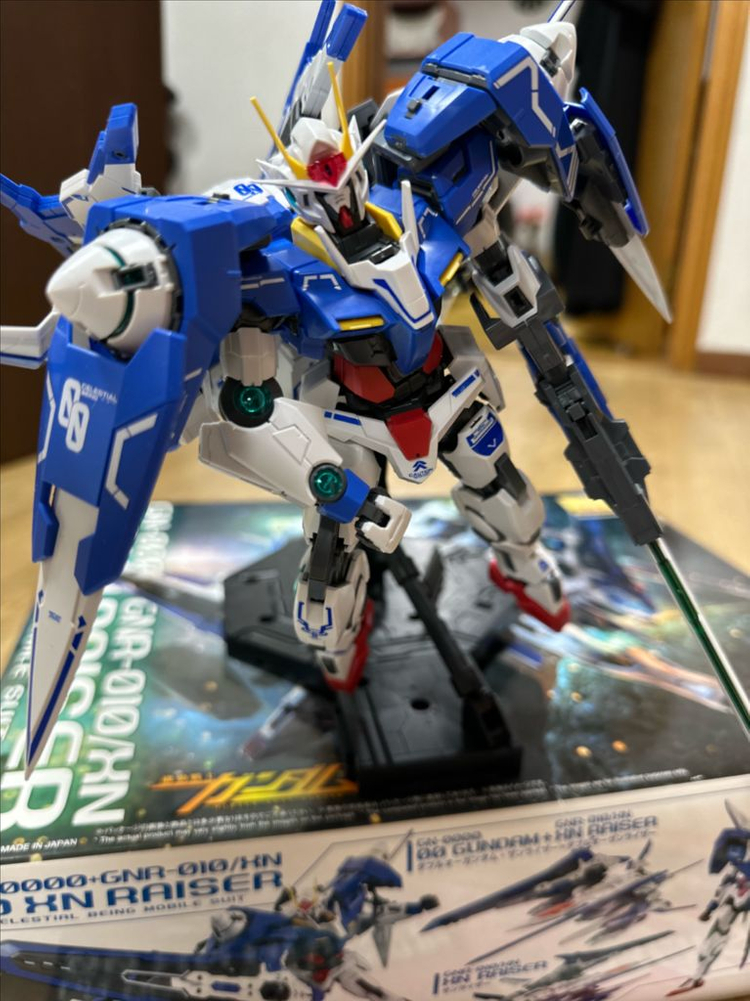 MG 더블오 잔라이저 가조립(데칼작업완료) 팝니다--5