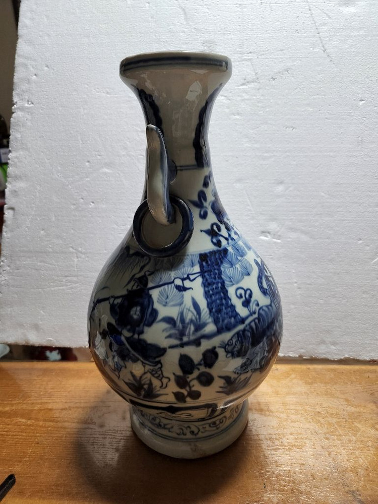 중국 고도자기 청화백자 귀알문 (눈물의 빅세일) 이미지