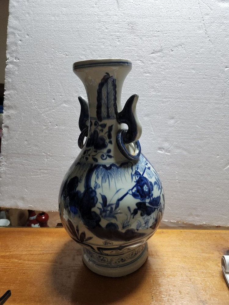 중국 고도자기 청화백자 귀알문 (눈물의 빅세일) 이미지