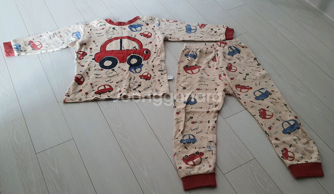 남아 내복 5벌 일괄(헌옷)--0