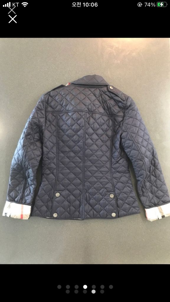 버버리 퀼팅 자켓--3
