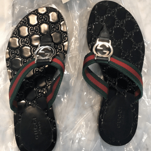 구찌 GG 패턴 플립플랍 샌들