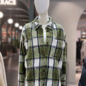 쥬시쥬디 알파카 울블렌드 셔츠형 코트자켓 55~66사이즈