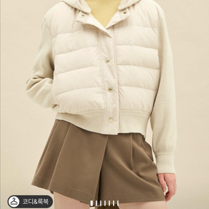 한섬 sjsj 디테쳐블 후드 구스다운 점퍼 55사이즈