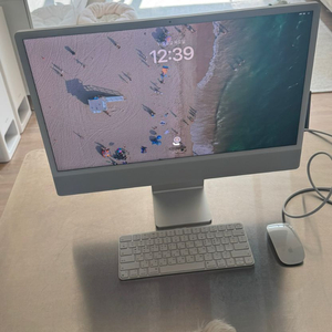 [s급]아이맥 m1 24인치 16기가램 8core 실버컬러 매직키보드 매직마우스