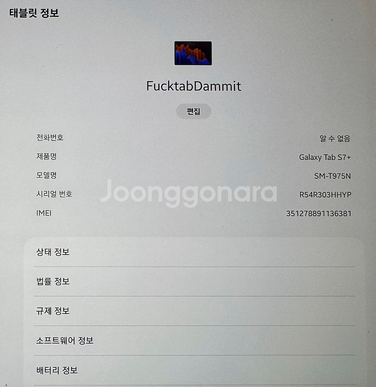 갤럭시탭 S7+ 258GB LTE--1
