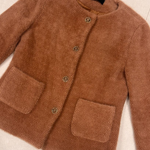 [새상품] reine 렌느 블랙라벨 세인트 누빔자켓_페일오렌지 구매이력 있음