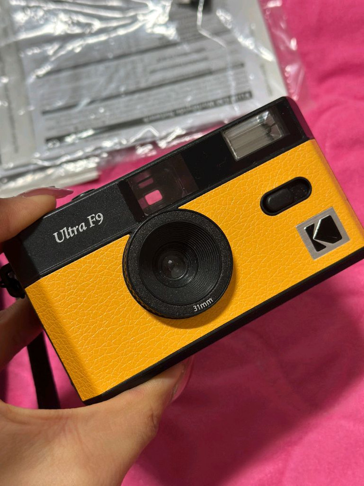 코닥 울트라 F9 필름 카메라 옐로우--1
