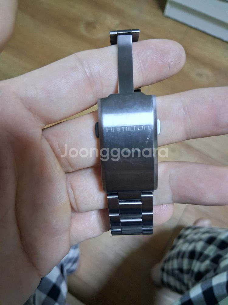 해밀턴 카키필드 크로노그래프 시계--6