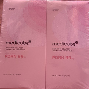 메디큐브 피디알엔 토너 패드 70매 2개 반택포