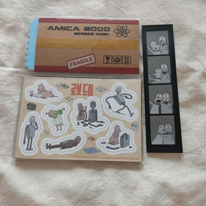 로봇 드림 종이마그넷 네컷스티커 오리지널 티켓 오티
