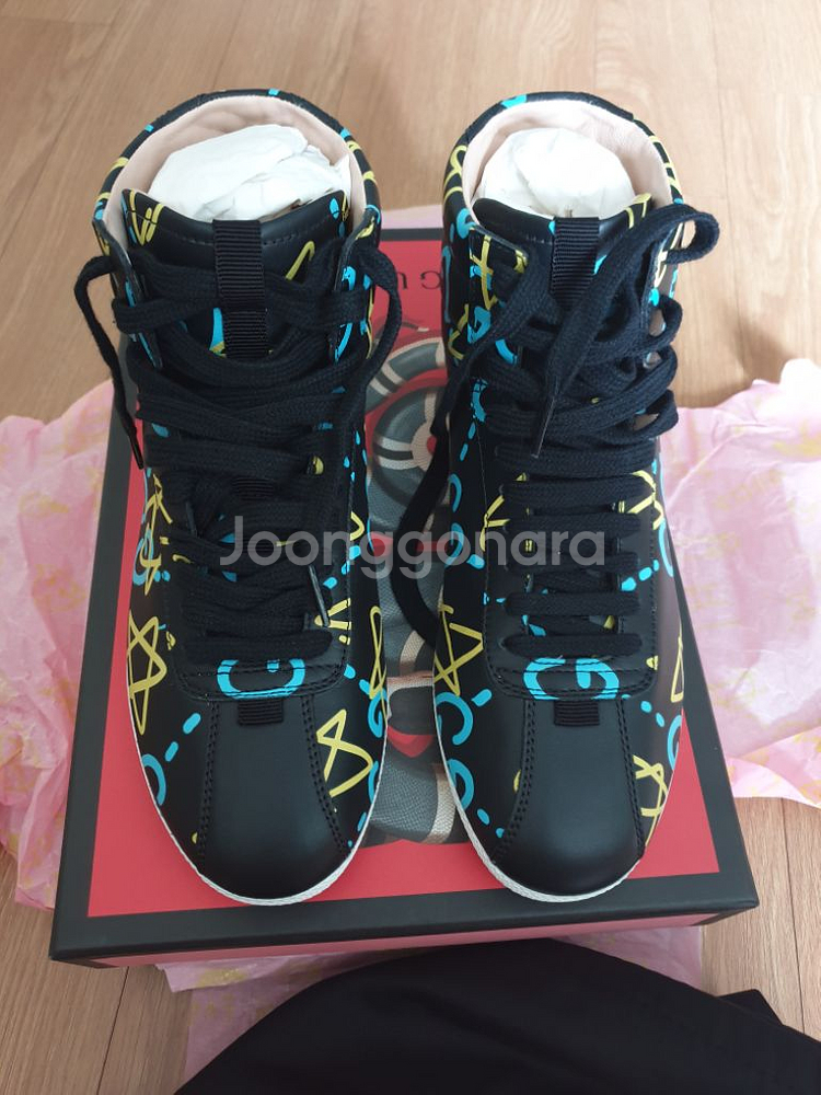 초초특가 정품 구찌 하이탑 스니커즈--0