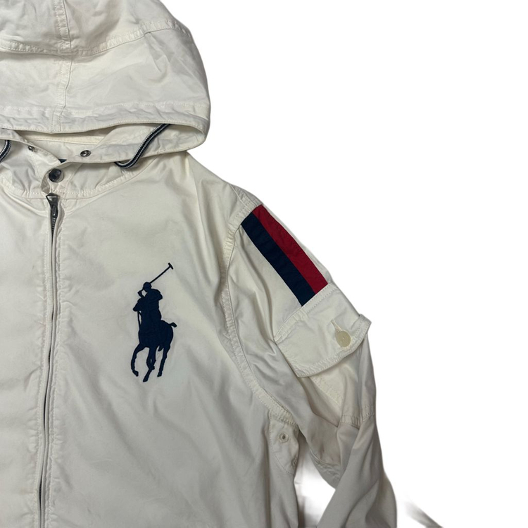 폴로 랄프로렌 빅포니 화이트풋볼후드집업 M 이미지