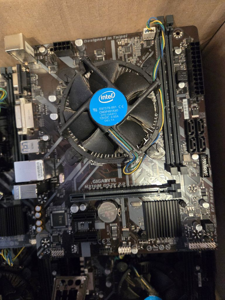 인텔 CPU 9400F +H310 메인보드 세트 이미지