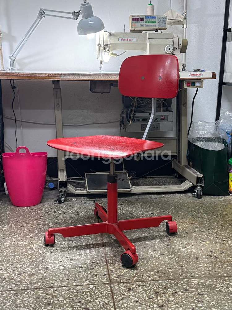 빈티지 케비체어 레드--0