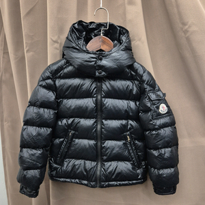 몽클레어 블랙 패딩 후드 8/130cm