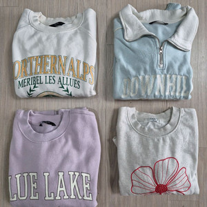 탑텐 기모 티셔츠 4종