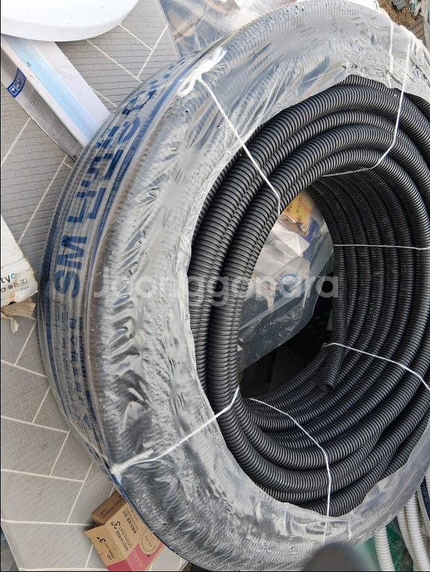 세명프라스틱 합성수지전선관 전선관28mm 검정 50m 흰색 기타 일괄--0