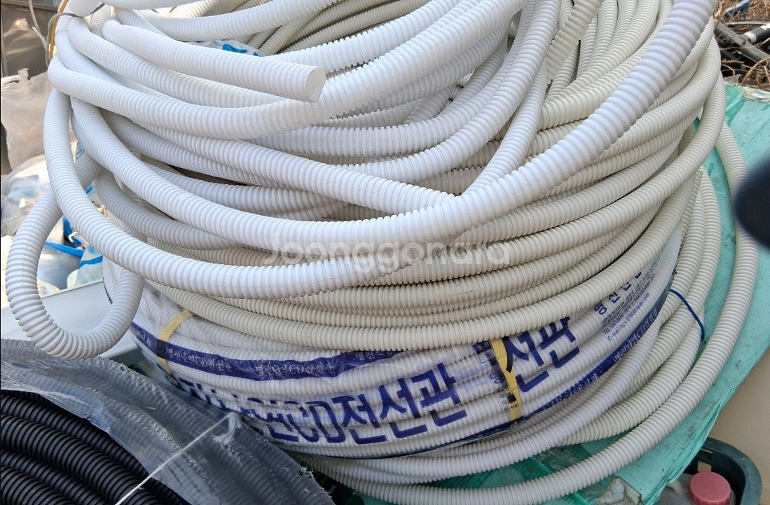 세명프라스틱 합성수지전선관 전선관28mm 검정 50m 흰색 기타 일괄--2