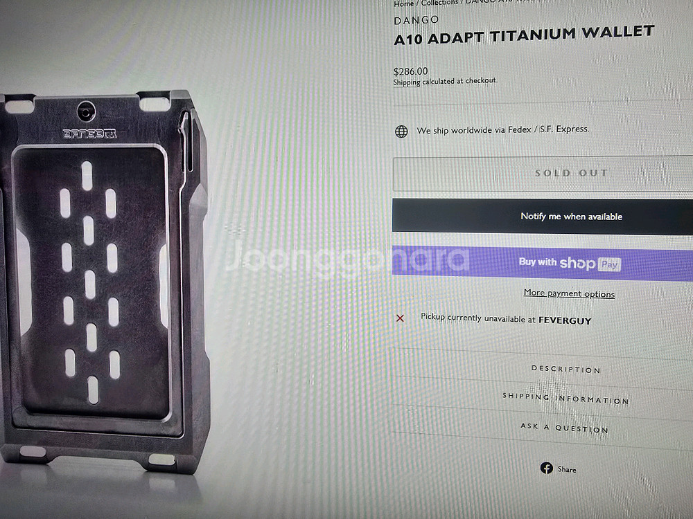 dango product a10 티타늄 택티컬 카드지갑--7