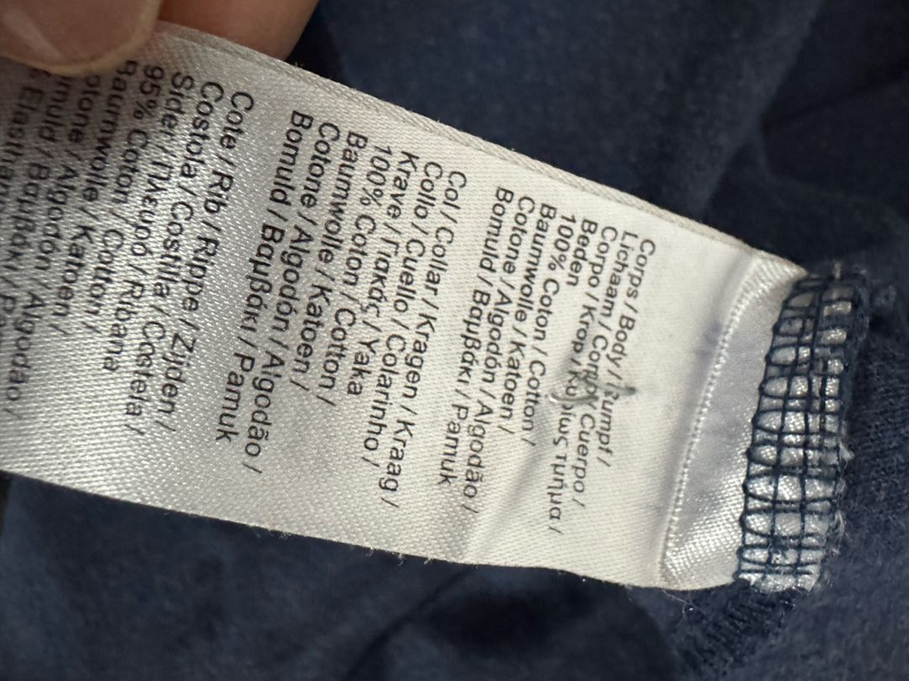 라코스테 커스텀 핏 네이비 긴팔 티셔츠--3