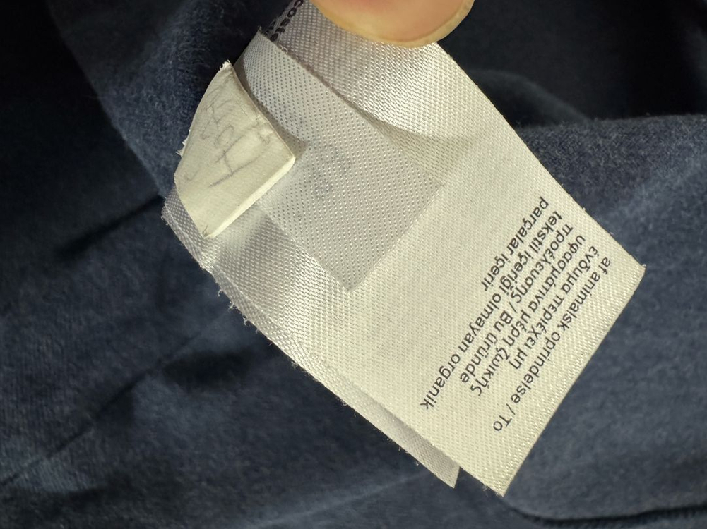 라코스테 커스텀 핏 네이비 긴팔 티셔츠--4