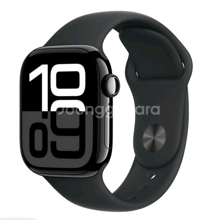 [미개봉] 애플워치 시리즈10 42mm 제트블랙 GPS+셀룰러--1