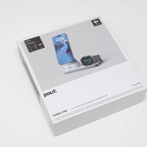 파우트 Qi2 3in1 맥세이프 고속 무선 충전기 HANDS7 PRO 화이트