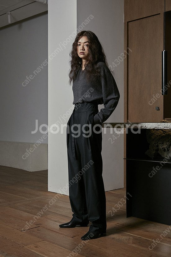 WMM 더블유엠엠 New Nice Pants 블랙 실크--0